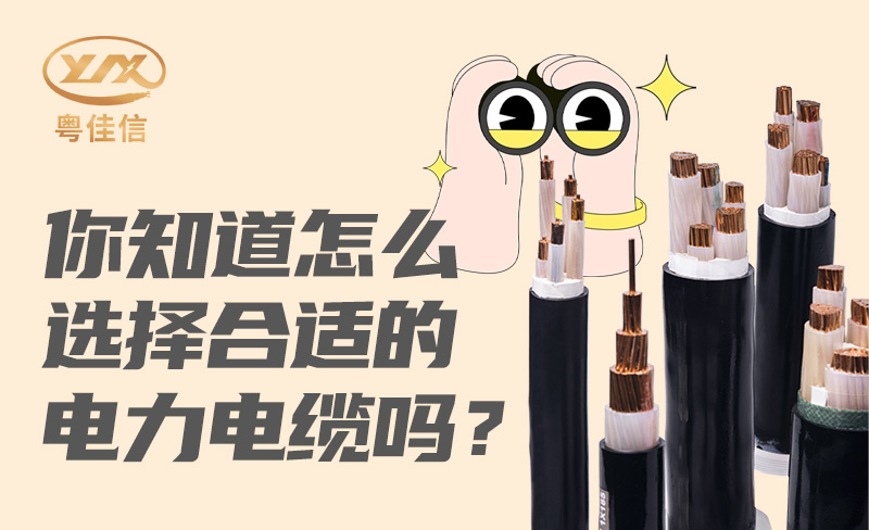你知道怎么選擇合適的電力電纜嗎？