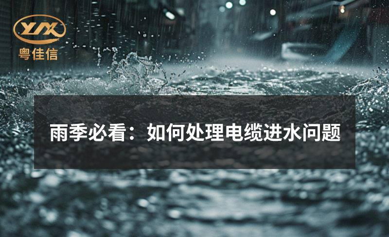 雨季必看：如何處理電纜進水問題